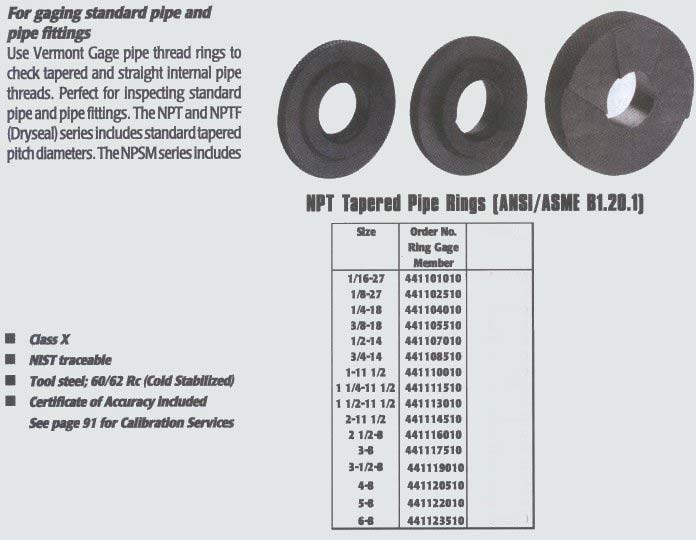1/4 inch-18 NPT BASIC L-1 RING GAGE - Click to zoom in