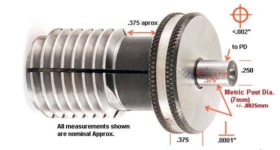 M16.0 X 2.0 FLEXIBLE HOLE LOCATION GAGE - Click to zoom in