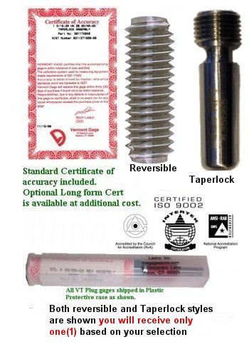 10-32 UNF 2B/3B GO STI Thread Gage Plug - Click to zoom in