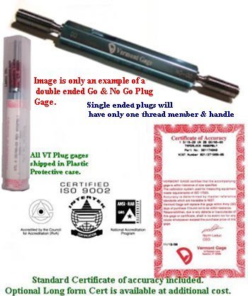 ZZ Go-No/Go Gage Plug .5101-.825 (12.96-20.95mm) Tprlk. - Click to zoom in