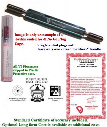 ZZ Go-No/Go Gage Plug .3651-.510 (9.28-12.95mm) Tprlk. - Click to zoom in