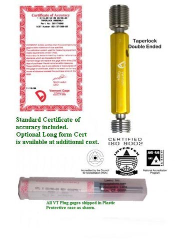 6-32 UNJC (Left Hand)  2B Go/NoGoThread Plug - Click to zoom in
