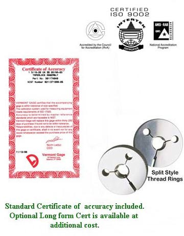 1/2 13 UNJC 2A STEEL  Go No/Go  RING GAGE SET - Click to zoom in